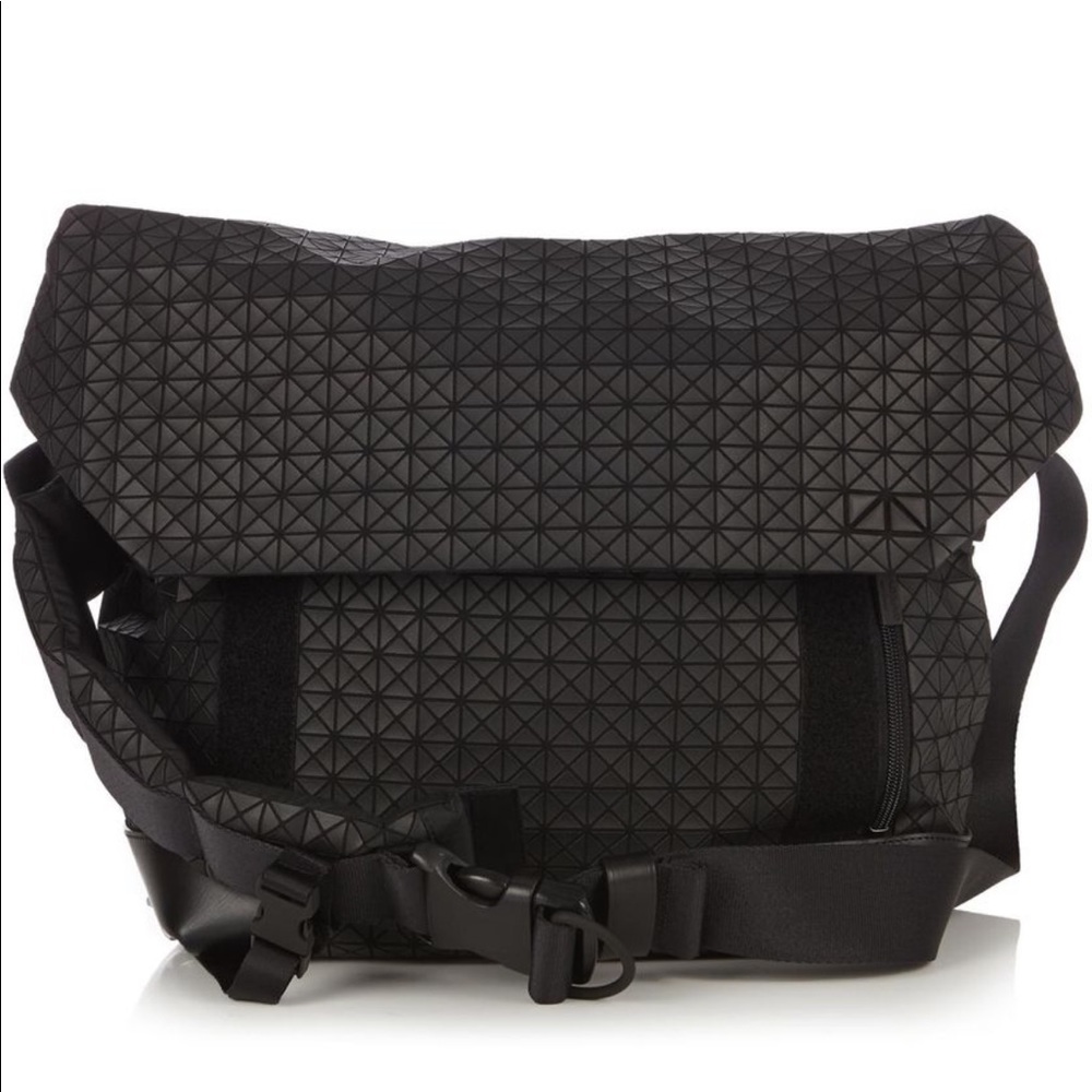 BAO BAO Issey Miyake super light weight Nylon & Mesh Triangular Panels Messenger
